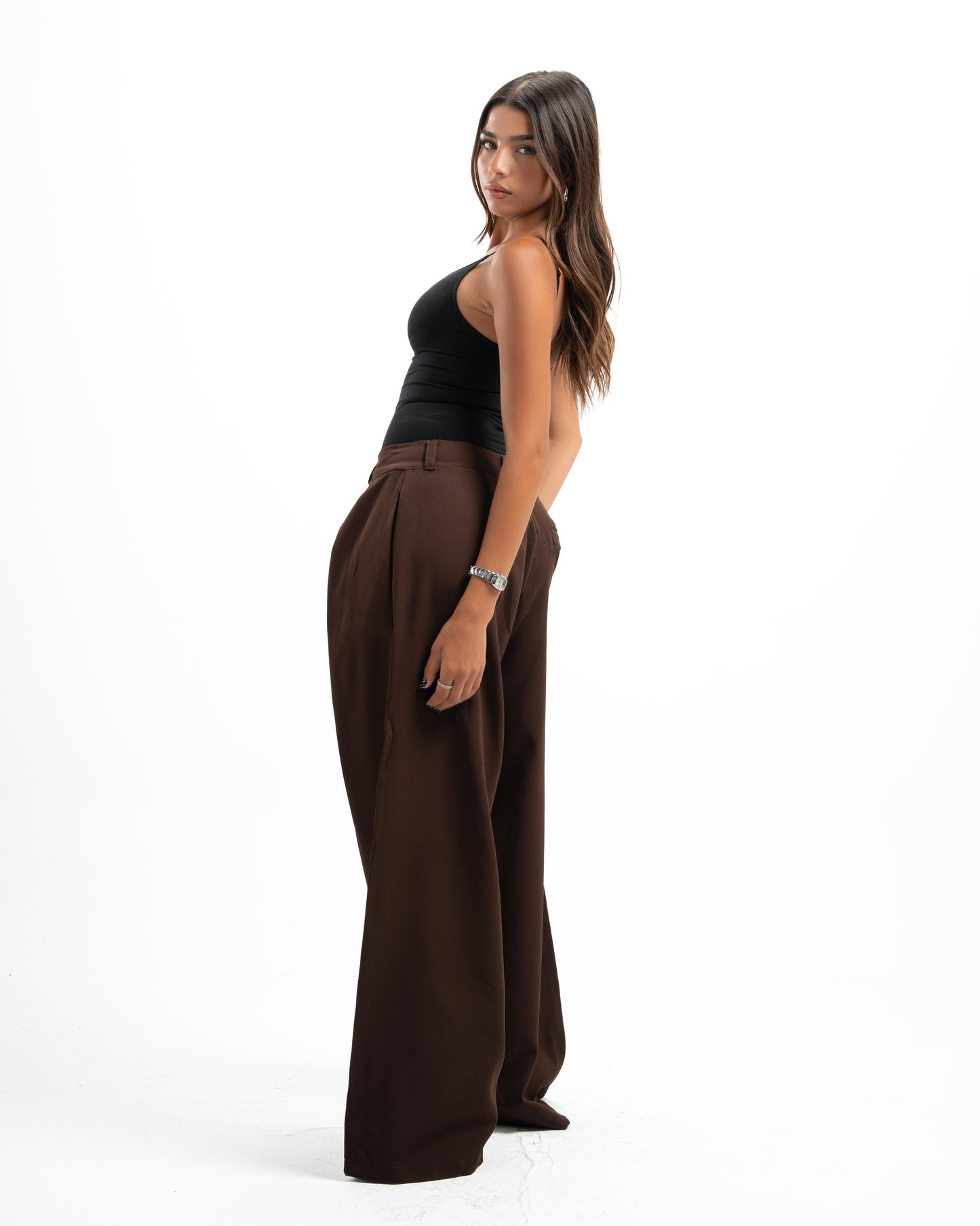 Brown Tailored Pants