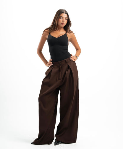 Brown Tailored Pants