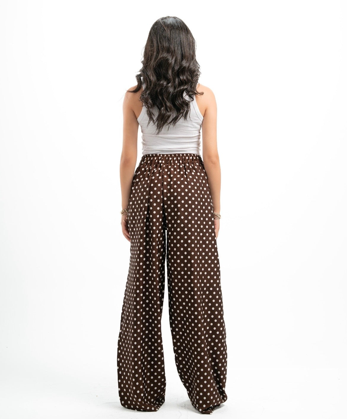 Brown Polka-Dot Pants