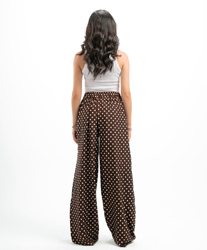 Brown Polka-Dot Pants