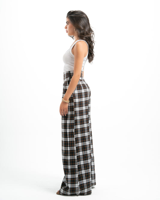 Reddish Brown Plaid Pants