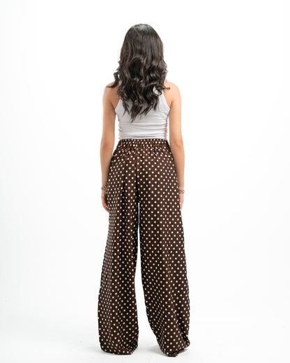 Brown Polka-Dot Pants