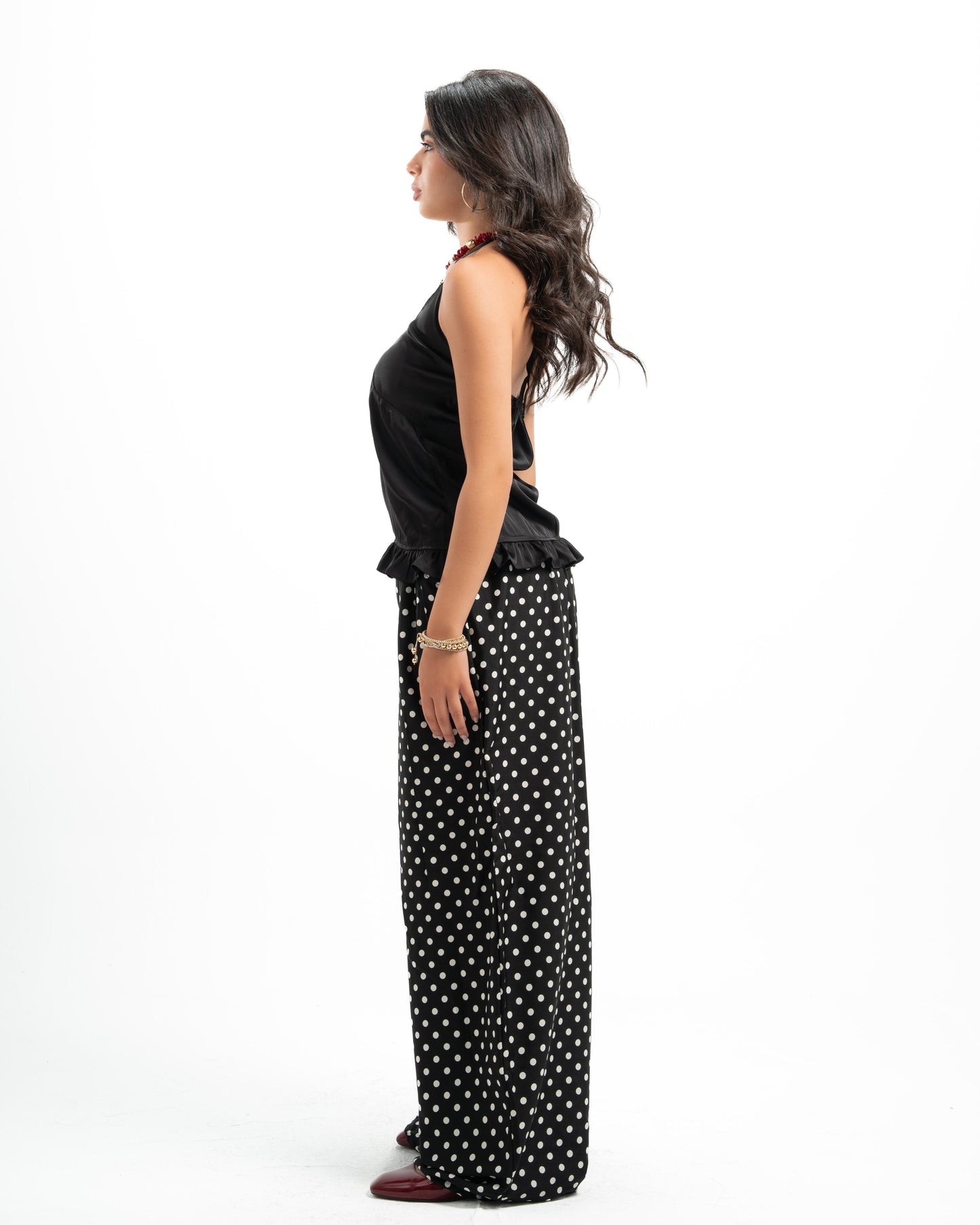 Black Polka-dot Pants