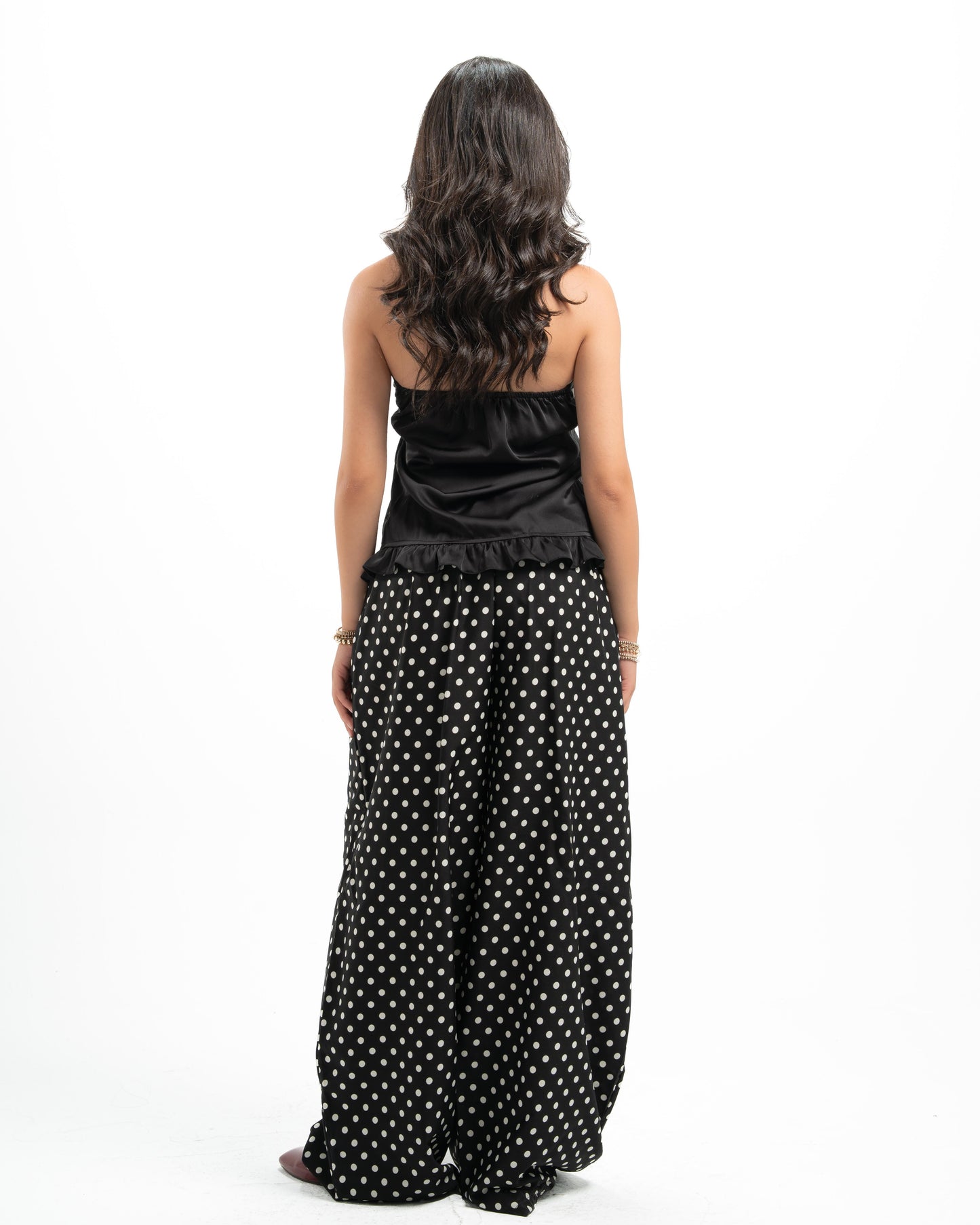 Black Polka-dot Pants