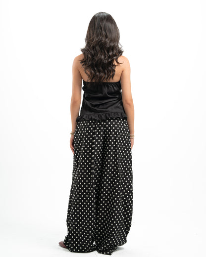 Black Polka-dot Pants