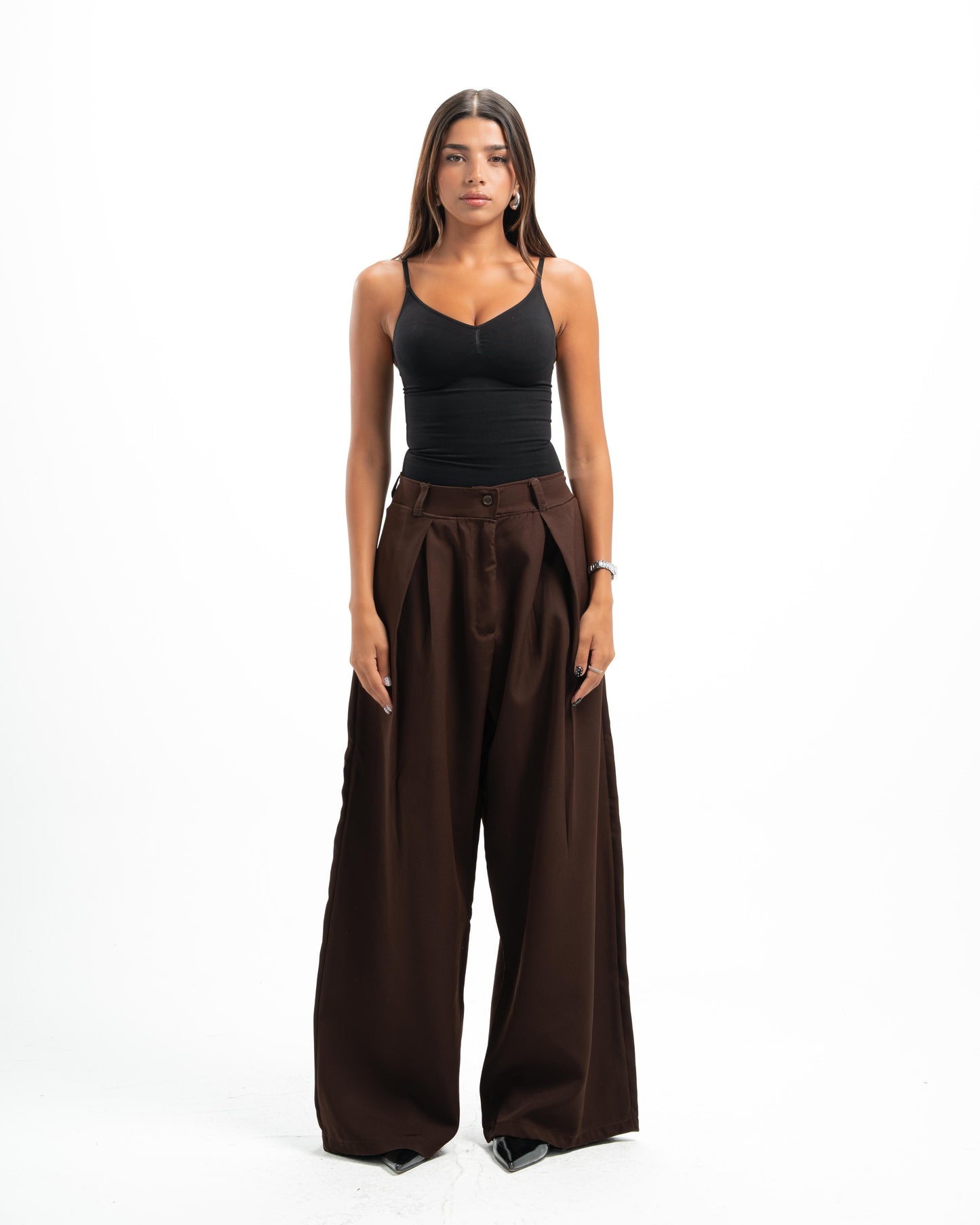 Brown Tailored Pants