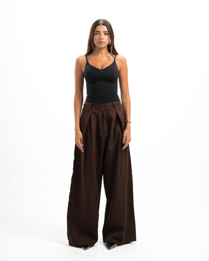 Brown Tailored Pants