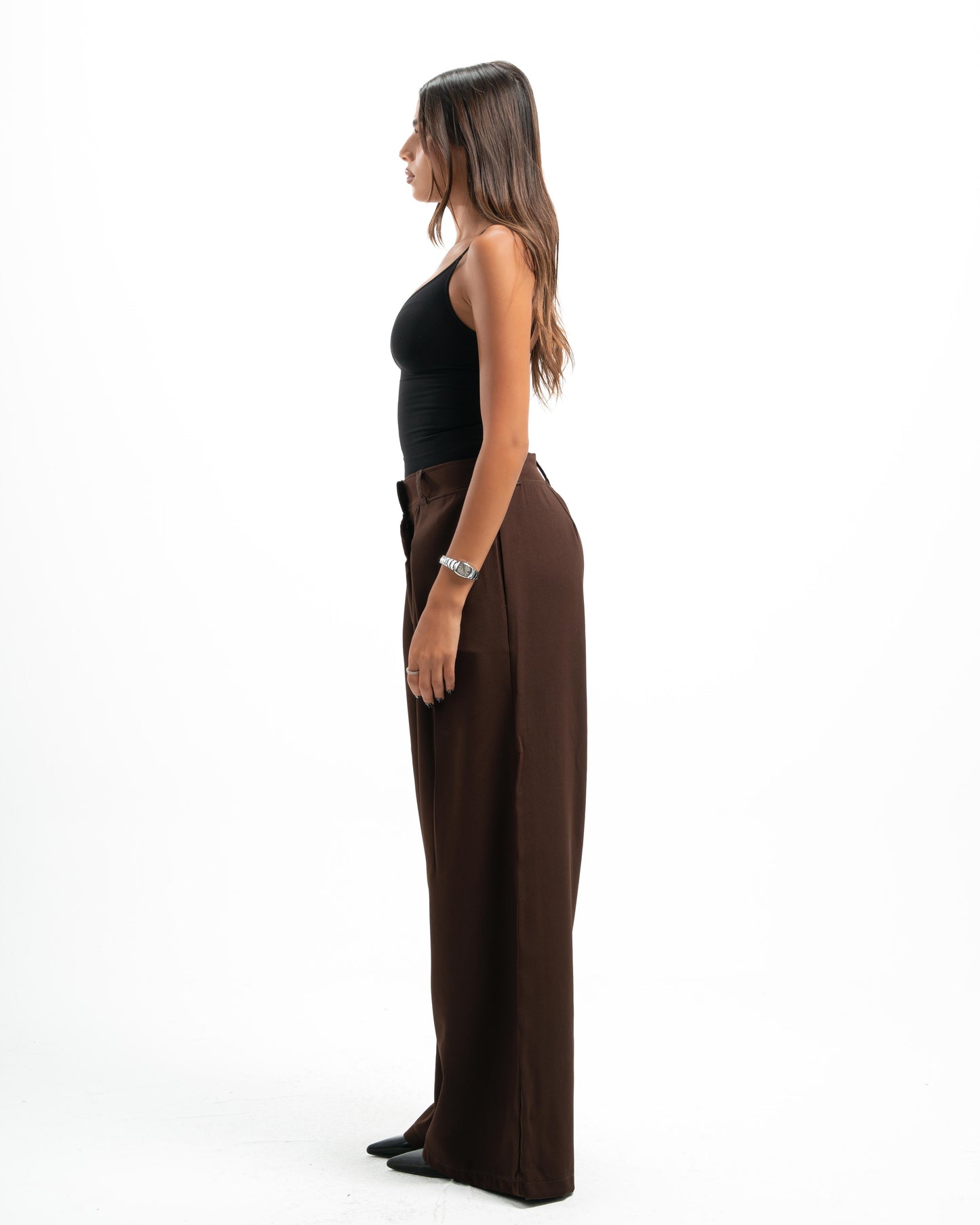 Brown Tailored Pants