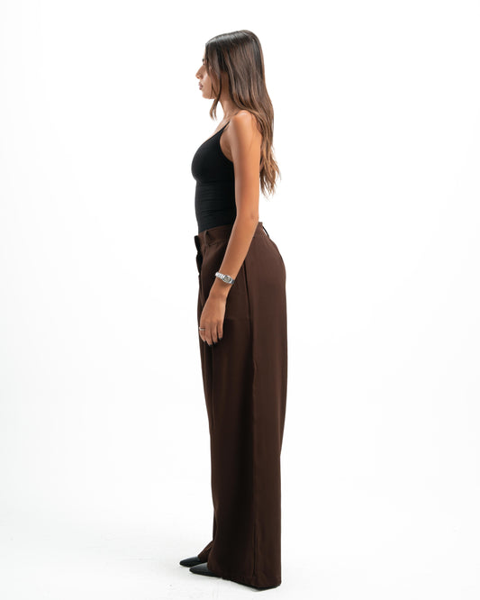 Brown Tailored Pants