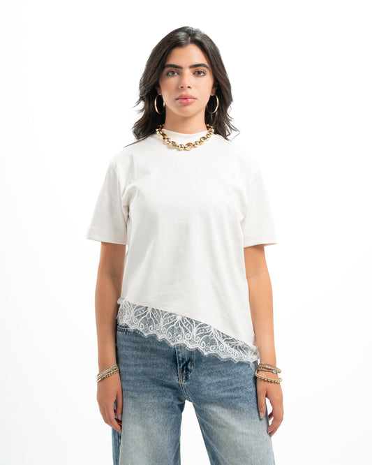 White Lace Tee