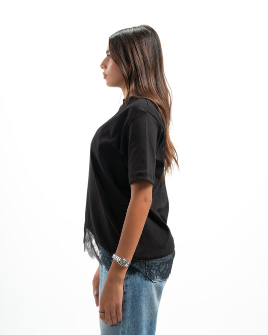 Black Lace Tee